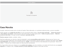 Tablet Screenshot of casamaruka.com